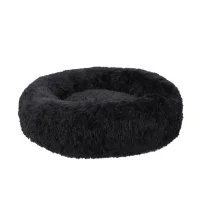 Fluffy hundeseng L Sort 100,5 x 100,5cm