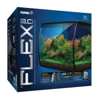 Fluval Flex akvarium 2.0 57 Liter Sort