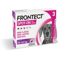 Frontect spot on 3 x 4 ml til hunde 20-40 kg - effektiv beskyttelse mod parasitter