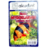 Frostfoder Røde Myggelarver Store 100 g