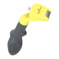 FURminator deShedding strigle mini hund langt hår gul