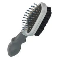 FURminator stor dobbeltbørste grå
