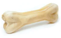 Håndlavet Presset Tyggeben med fyld af ged 12 cm 55 g - kompakt hundesnack