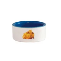 Hamster Foderskål Blå-hvid Ø 7,5 cm