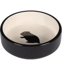 Hamsterskål Nala Sort-hvid Rund 8,5 cm