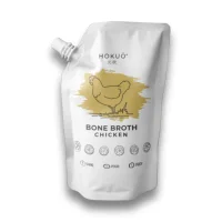Hokuo Chicken Bone Broth 400 ml - naturlig kyllingebouillon til hunde og katte