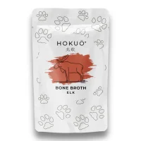 Hokuo Elk Bone Broth 100 ml - naturlig elgbouillon til hunde og katte