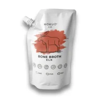 Hokuo Elk Bone Broth 400 ml - naturlig elgbouillon til hunde og katte