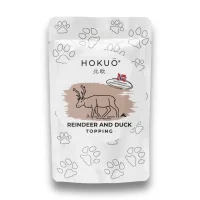 Hokuo rensdyr og and topping til hund og kat 100 ml