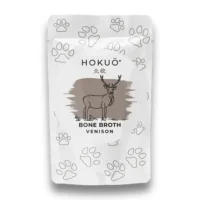 Hokuo Venison Bone Broth 100 ml - naturlig hjortebouillon med reishi til hunde og katte