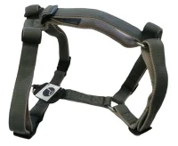 Hundesele Nylon Grå justerbar Grå str. 54-70 cm 20 mm - åndbar komfort