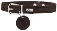 Hunter Aalborg Sport Mørkebrun 42 hundehalsbånd - 32-38 cm