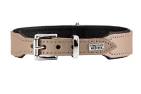 Hunter Basic halsbånd str.42 Stone - 35,0-39,5 cm