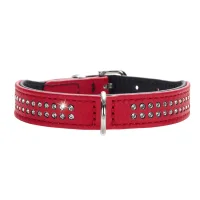 Hunter Diamond petit halsbånd str.37 Rød - 30-34 cm