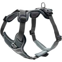 Hunter Divo hundesele S-M grå/grå just mave 52-68 cm - Stabil kontrol og komfort