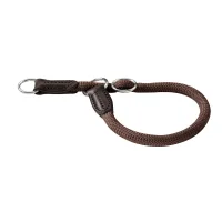 Hunter Halvkvæler halsbånd Freestyle Brun 60/10 - stilrent hundehalsbånd