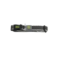 Hunter hunde halsbånd Hilo Antracit S-M - justerbart hundehalsbånd (30-43 cm, B 2,5 cm)