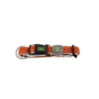 Hunter hunde halsbånd Hilo Orange L-XL - justerbart hundehalsbånd (40-60 cm, B 3,2 cm)