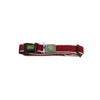 Hunter hunde halsbånd Hilo Rød S-M - justerbart hundehalsbånd (30-43 cm, B 2,5 cm)