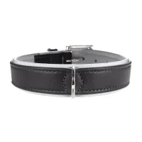 Hunter Hundehalsbånd læder Canada Elg Grå 55 - 42-48 cm