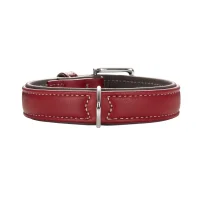 Hunter Hundehalsbånd læder Canada Elg Str.65 Rød - 50-56 cm