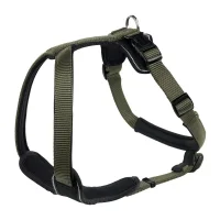Hunter hundesele Neopren Oliven XL længde 73-94 cm 2,5 cm - blød og stabil komfort