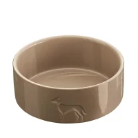 Hunter Keramikskål Osby 2500 ml Beige - elegant foder- og vandskål