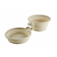 Hunter List silikone rejseskål 350/750 ml beige