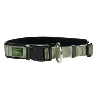 Hunter Neopren Plus hundehalsbånd oliven/sort 45 cm - 40-45 cm indstilling