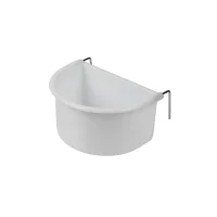 Hvid Foderkop med metalkrog 75 ml