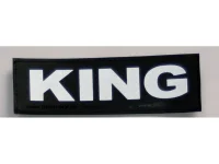 Julius K9 hundeskilt KING stor