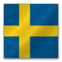 Julius K9 hundeskilt Svensk flag stor