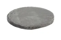 Kattens no 1 Rund hylde med plys 2 sider Ø 40 cm Grå