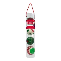 KONG Holiday Occasions Balls 4-pack M - jule hundelegetøj