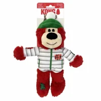 Kong Holiday Wild Knots Bear Mix M/L - juleinspireret robust bjørne-legetøj