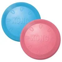KONG Hundelegetøj Flyer Puppy Mix S 7,5 cm - blød frisbee til hvalpe