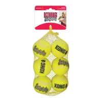 Kong Squeakair tennisbold 6 stk - sjove pivbolde til hundeleg