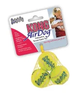 KONG Tennisbold XSmall 3-pak med pivlyd - små hundebolde til leg