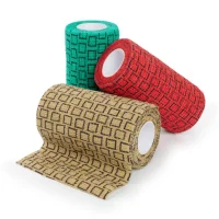 KRUUSE SafeVet selvklæbende bandage 10 cm x 4,5 m mix farver