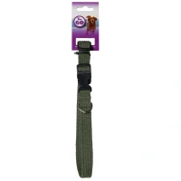 KW GO Halsbånd med Snaplås Grøn 2.5 x 45-65 cm - stilrent hundehalsbånd