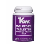 KW Mælkegærtabletter med Omega 3 fiskeolie til kat
