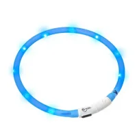 LED Visio Light Halsbånd Blå 20-70 cm - Opladeligt og justerbart sikkerhedslys