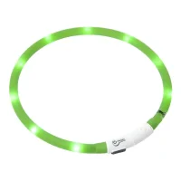 LED Visio Light Halsbånd Grøn 20-70 cm - Opladeligt og justerbart sikkerhedslys