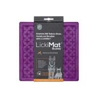 LickiMat Slikkemåtte 20 x 20 cm Orange - aktiveringsmåtte til hunde