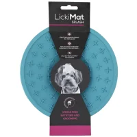LickiMat Splash Turkis 20 x 6 cm - sugekop slikkeskål til hunde