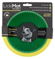 LickiMat Wobble Grøn Ø 18 x 8 cm - aktiveringsskål til hunde