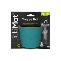 LickiMat Wobble Pot Turkis Ø 10 cm - slikkeskål til hunde