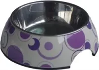 Melamin skål mønstret (stål) 14 cm