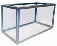 MiniZoo sølv aluminiums akvarie 250 liter