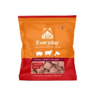 MUSH Everyday Rød gris okse laks 3 kg - råfoder til hund